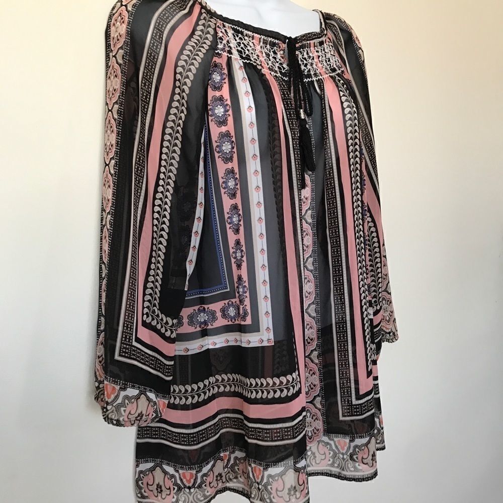 TanJay Boho Lightweight Tunic Top - Picture 2 of 10